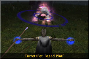 Animist casting a pet/turret PBAE